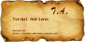 Tordai Adrienn névjegykártya